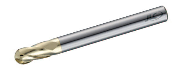 Ultra Fine Carbide Ball Nose End Mills ( Long Shank ) - 4 Flutes