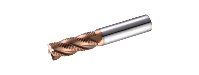 Ultra Fine Carbide Rough Cutting End Mills ( Variable Lead ) - 4 Flutes