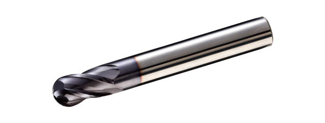 JBNS0204-1616 Micro Grain Carbide Ball Nose End Mills (Long Shank) - 4 Flutes